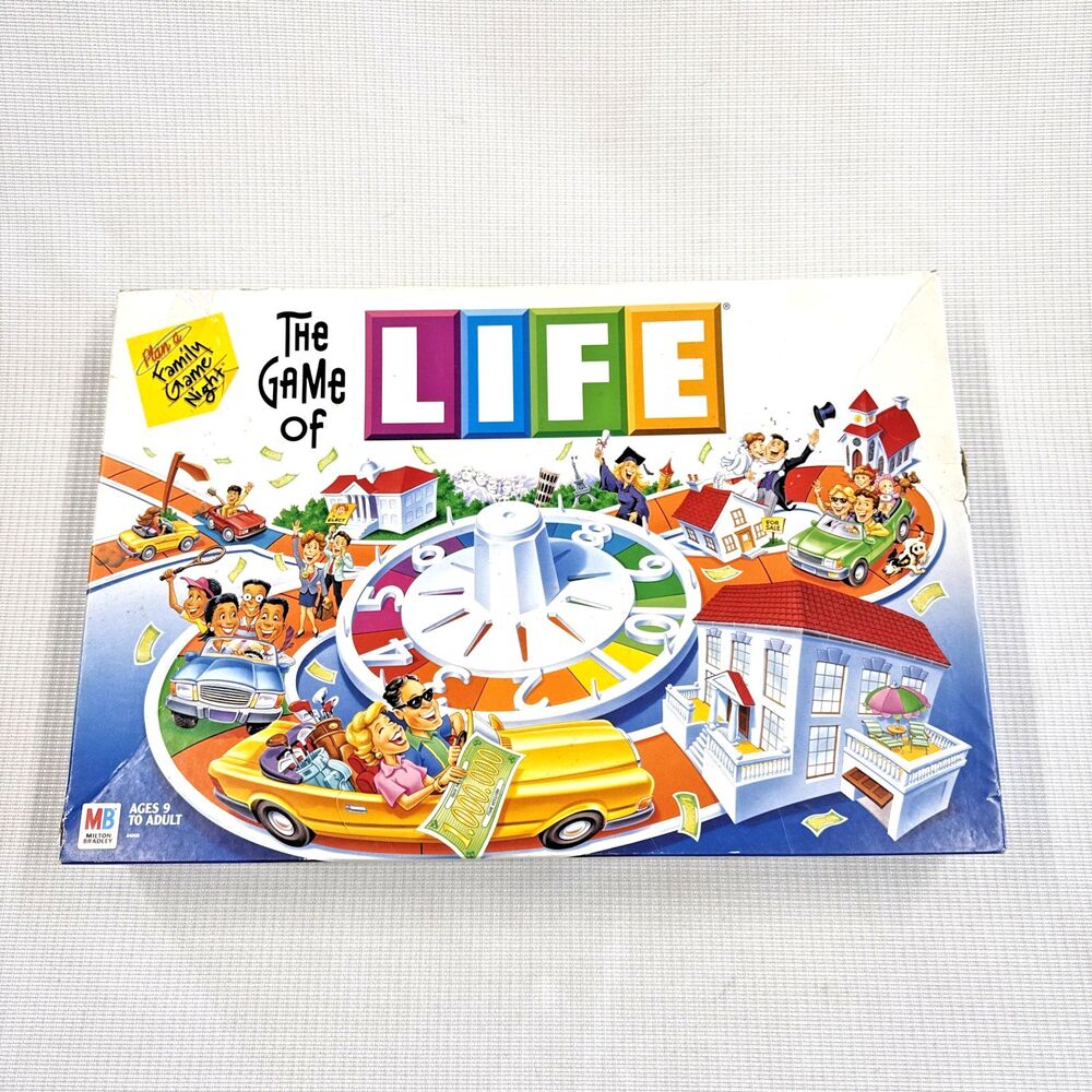 Vintage 2002 Hasbro The Game of Life Board Game - Preowned